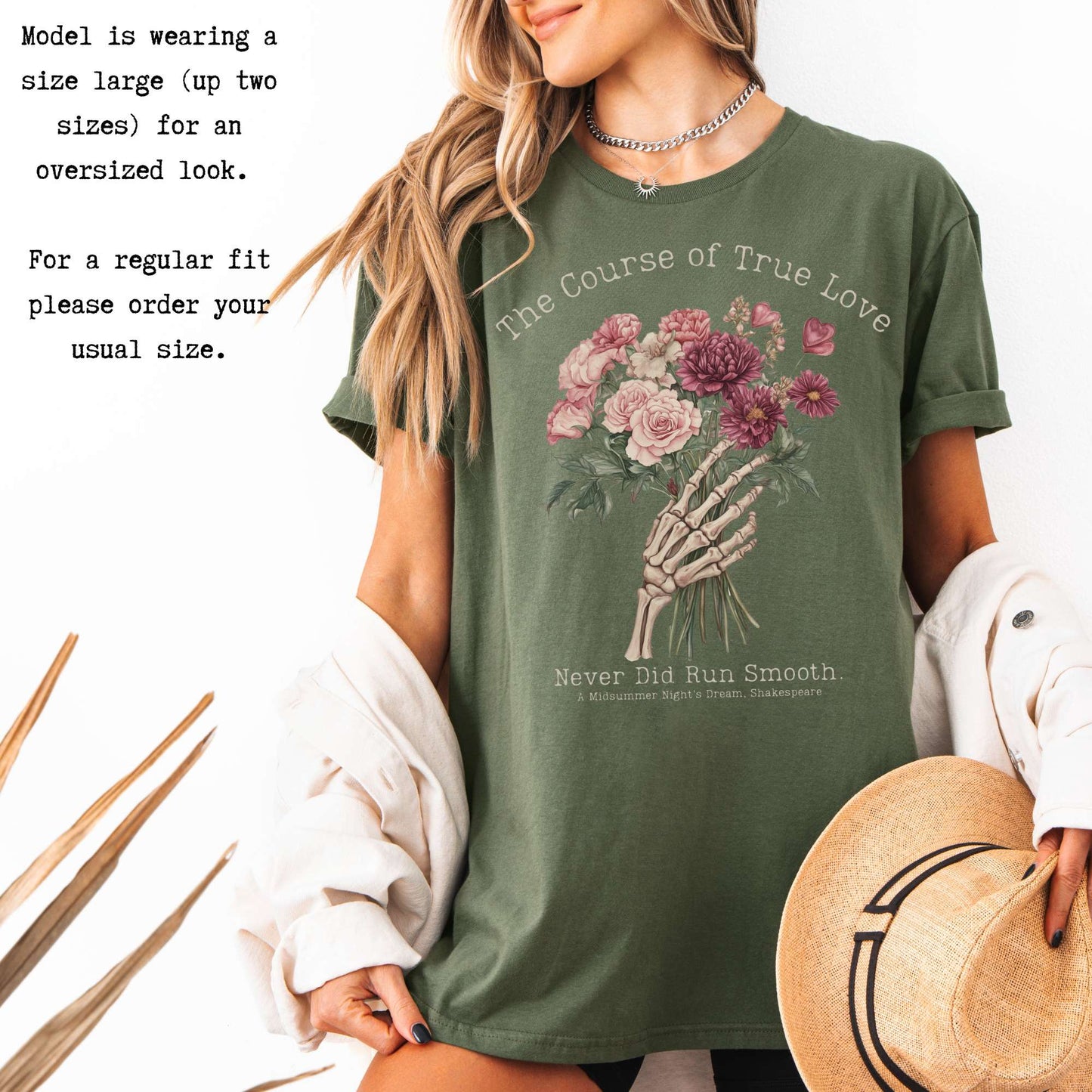The Course of True Love Never Did Run Smooth - Shakespeare Shirt T-Shirt The Mystic Eden Bookish Book Lovers
