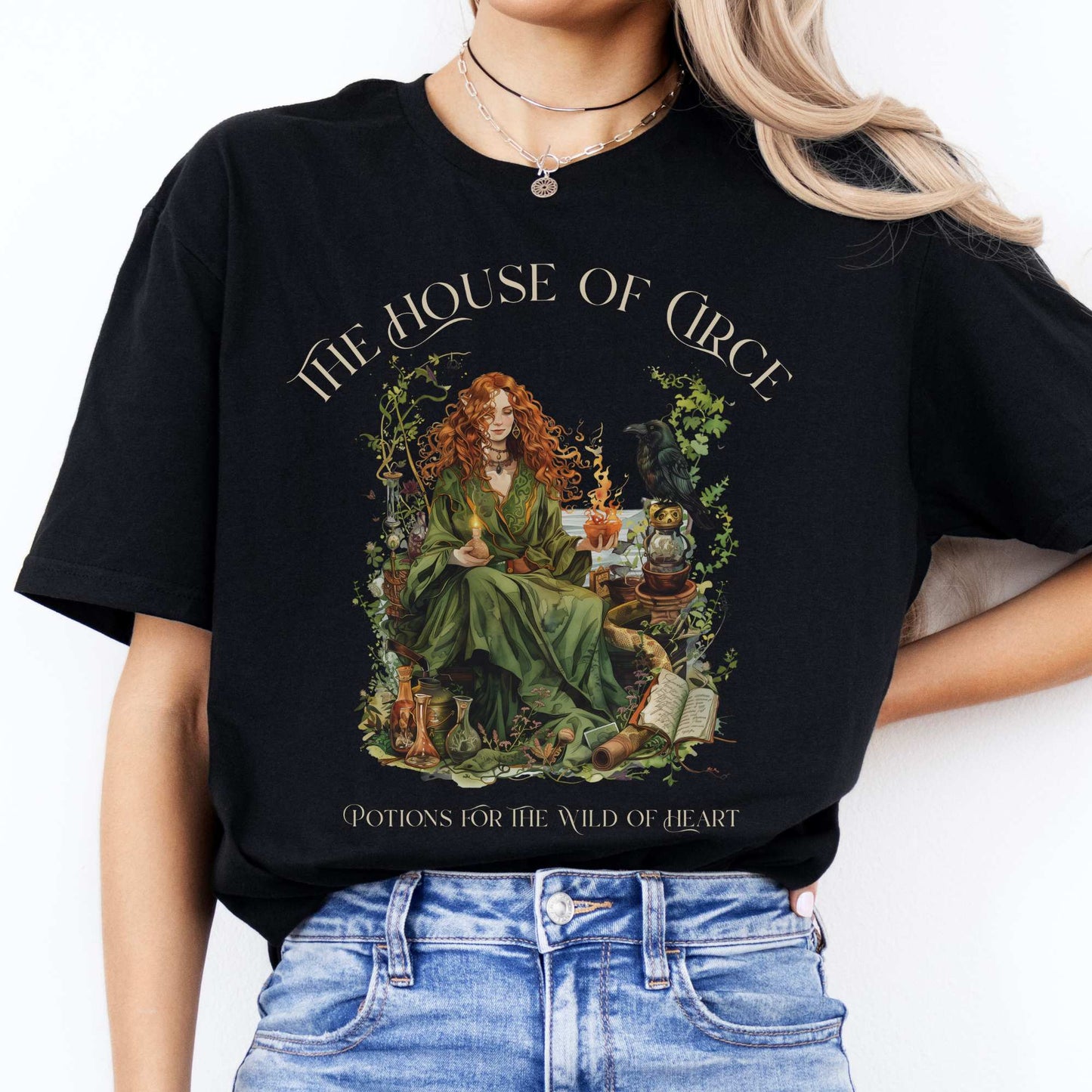 The House of Circe T-Shirt – Potions & Magic Tee Black / S T-Shirt The Mystic Eden Bookish Book Lovers