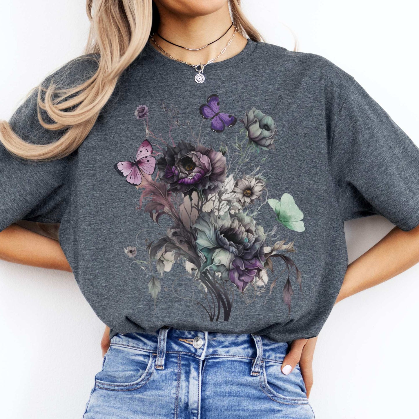 Witchy Whimsigoth T-shirt Dark Heather / S T-Shirt The Mystic Eden Bookish Book Lovers