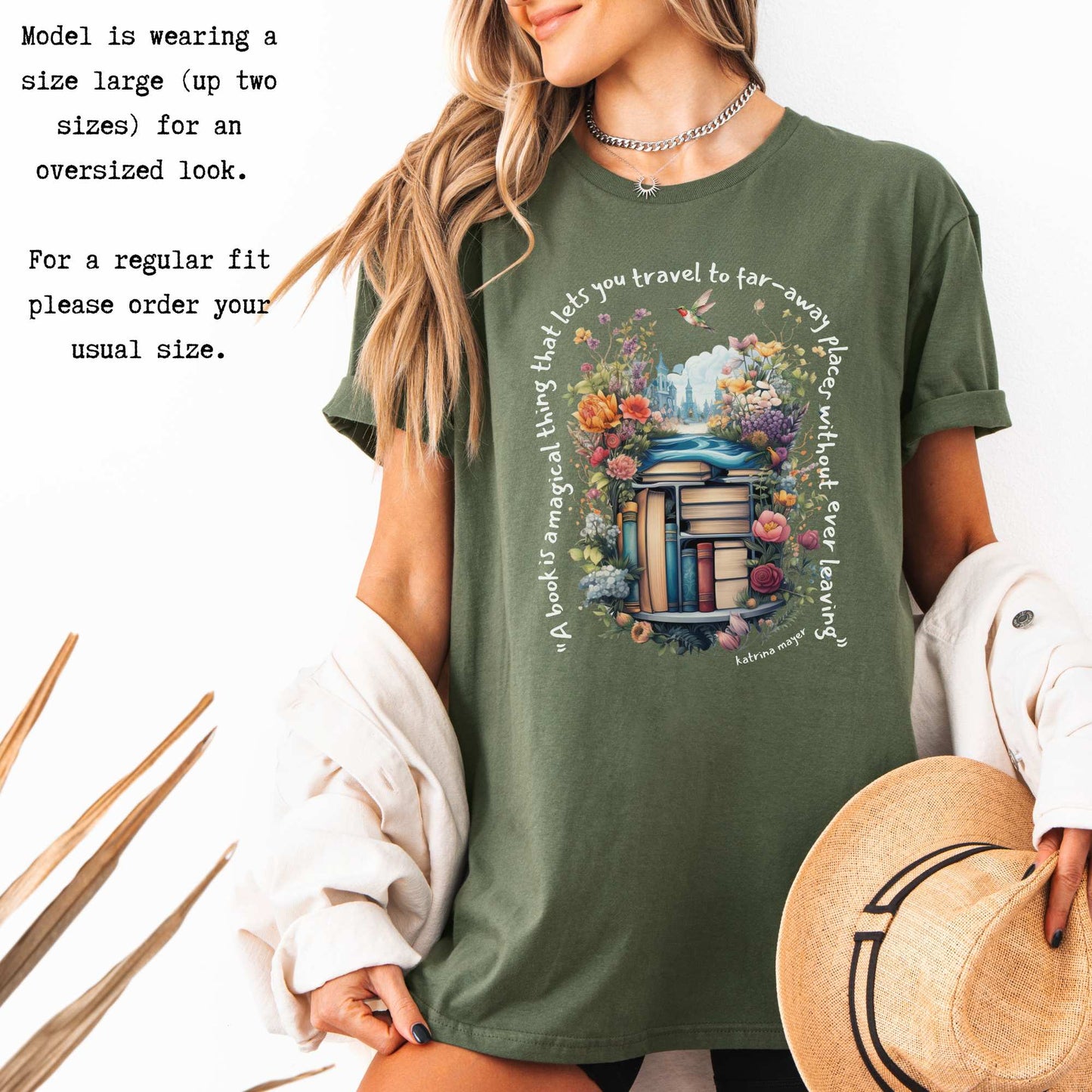A Book Is A Magical Thing That Takes You To Far Away Places Tee T-Shirt The Mystic Eden Bookish Book Lovers