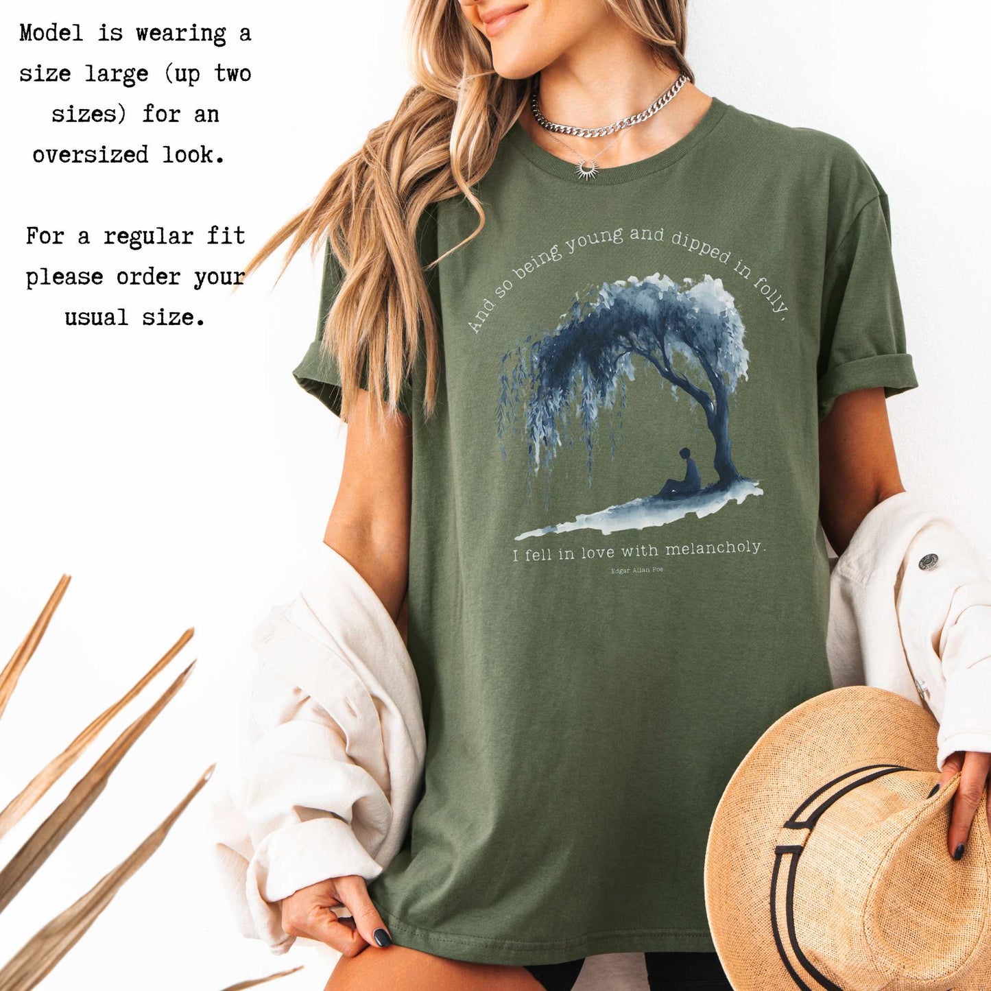 And So Being Young Edgar Allan Poe Shirt T-Shirt The Mystic Eden Bookish Book Lovers