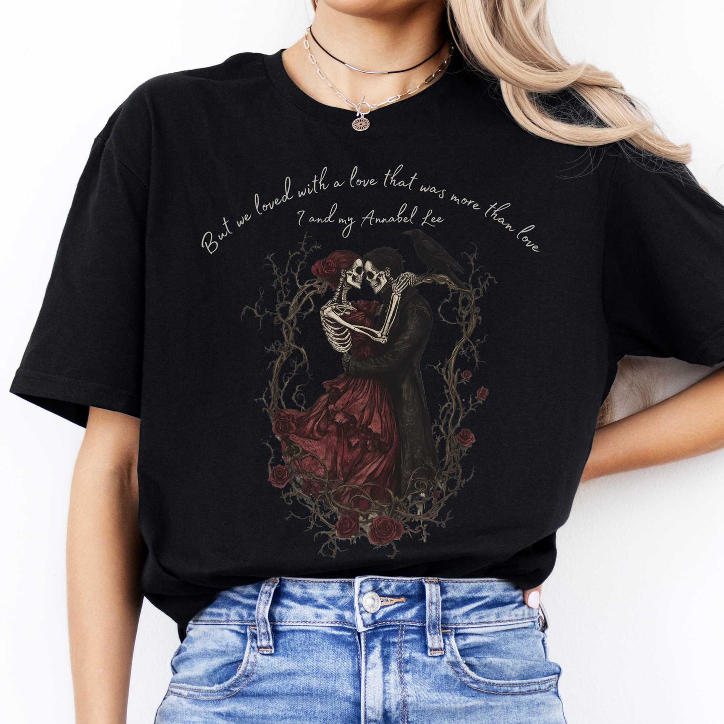 Annabel Lee Edgar Allan Poe Shirt Black / S T-Shirt The Mystic Eden Bookish Book Lovers