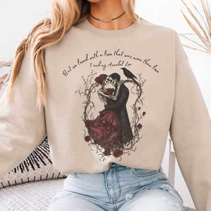Annabel Lee Edgar Allan Poe Sweatshirt Sand / S Sweatshirt The Mystic Eden Bookish Book Lovers