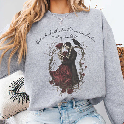 Annabel Lee Edgar Allan Poe Sweatshirt Sport Grey / S Sweatshirt The Mystic Eden Bookish Book Lovers