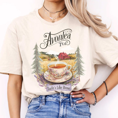 Anne of Green Gables Avonlea Tea Shirt Natural / S T-Shirt The Mystic Eden Bookish Book Lovers