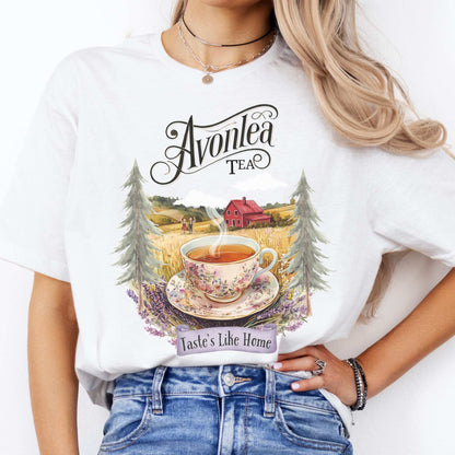 Anne of Green Gables Avonlea Tea Shirt White / S T-Shirt The Mystic Eden Bookish Book Lovers