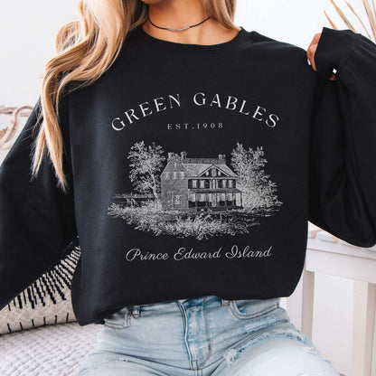 Anne of Green Gables Prince Edward Island Sweatshirt Black / S Sweatshirt The Mystic Eden Bookish Book Lovers