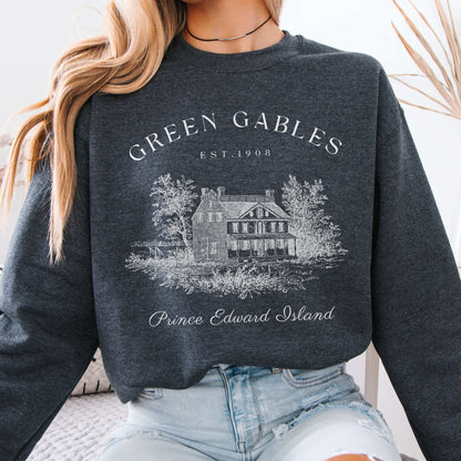 Anne of Green Gables Prince Edward Island Sweatshirt Dark Heather / S Sweatshirt The Mystic Eden Bookish Book Lovers