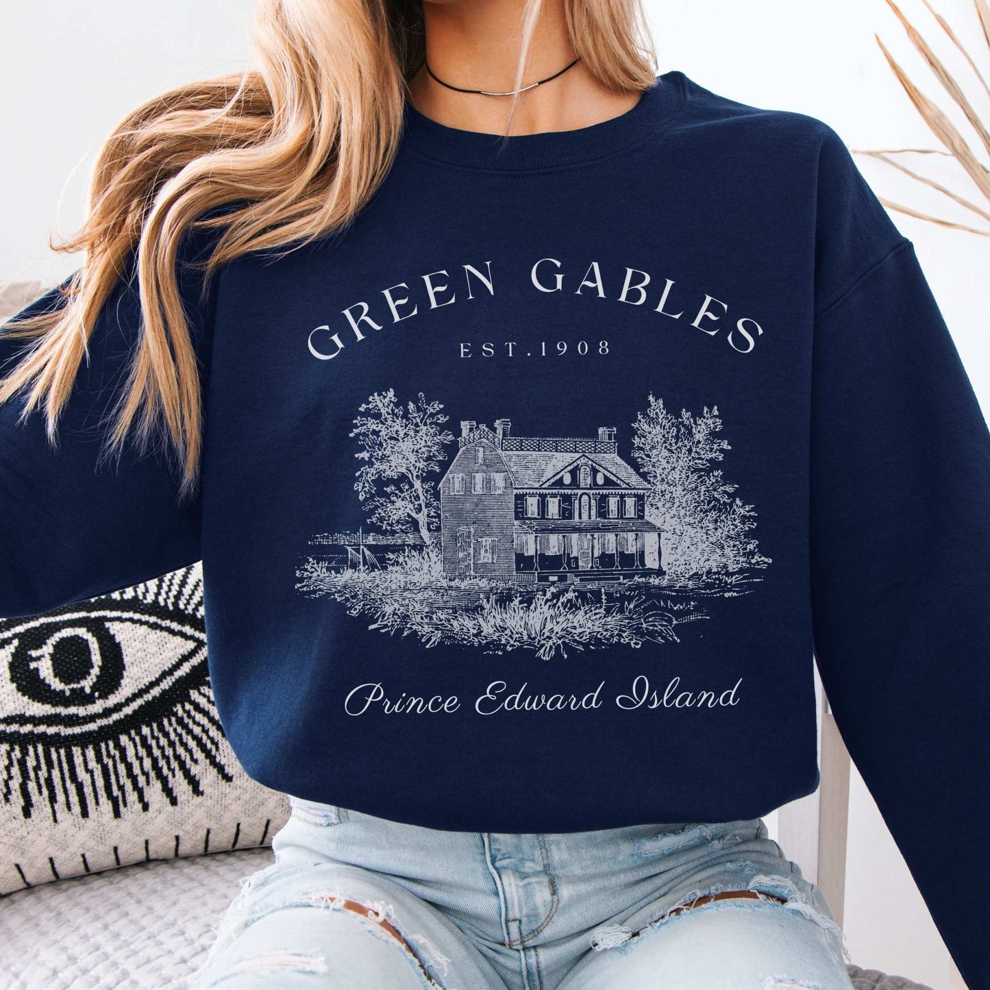 Anne of Green Gables Prince Edward Island Sweatshirt Navy / S Sweatshirt The Mystic Eden Bookish Book Lovers