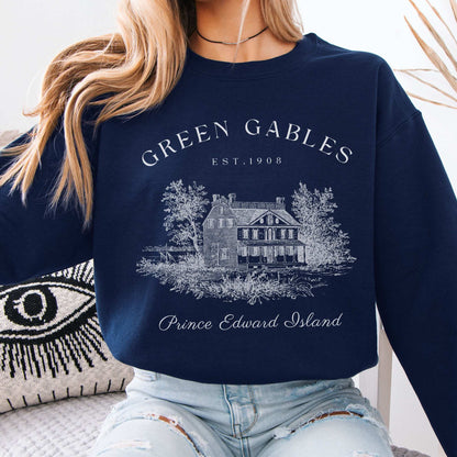 Anne of Green Gables Prince Edward Island Sweatshirt Navy / S Sweatshirt The Mystic Eden Bookish Book Lovers