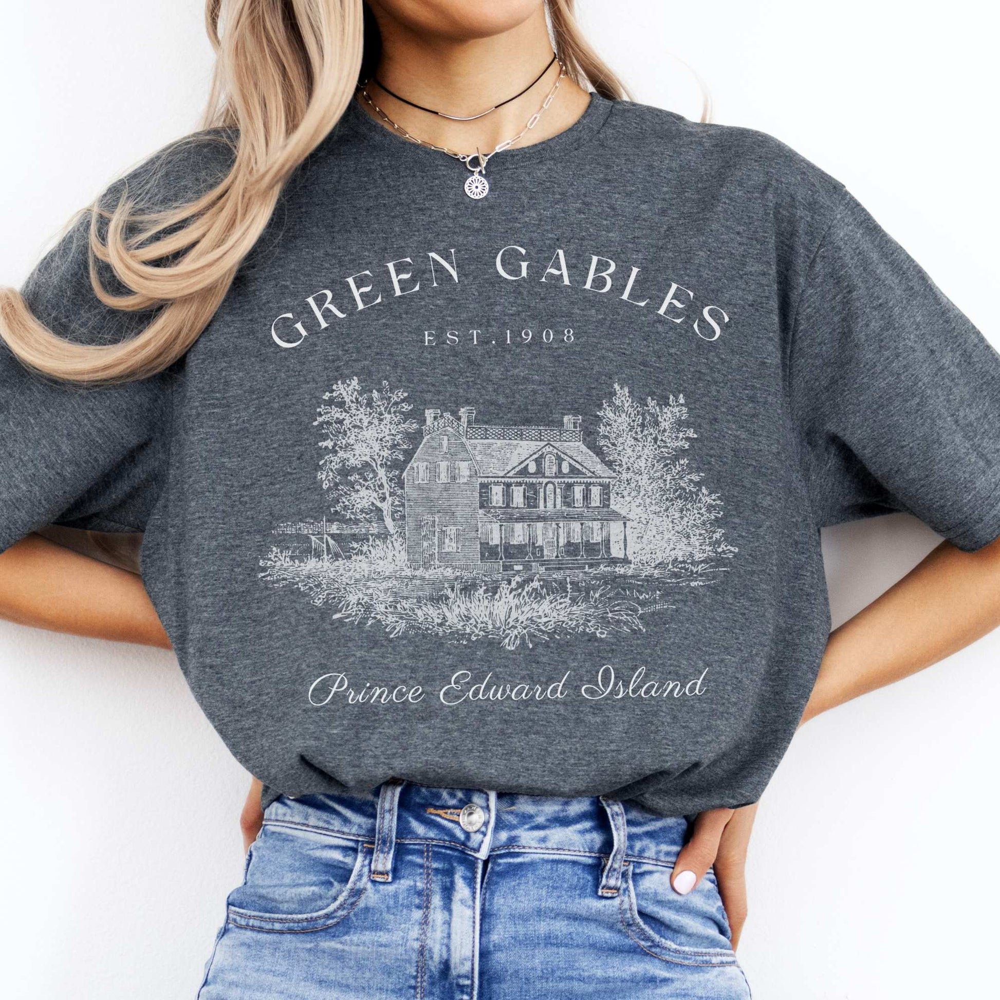 Anne of Green Gables Prince Edward Island T-Shirt Dark Heather / S T-Shirt The Mystic Eden Bookish Book Lovers