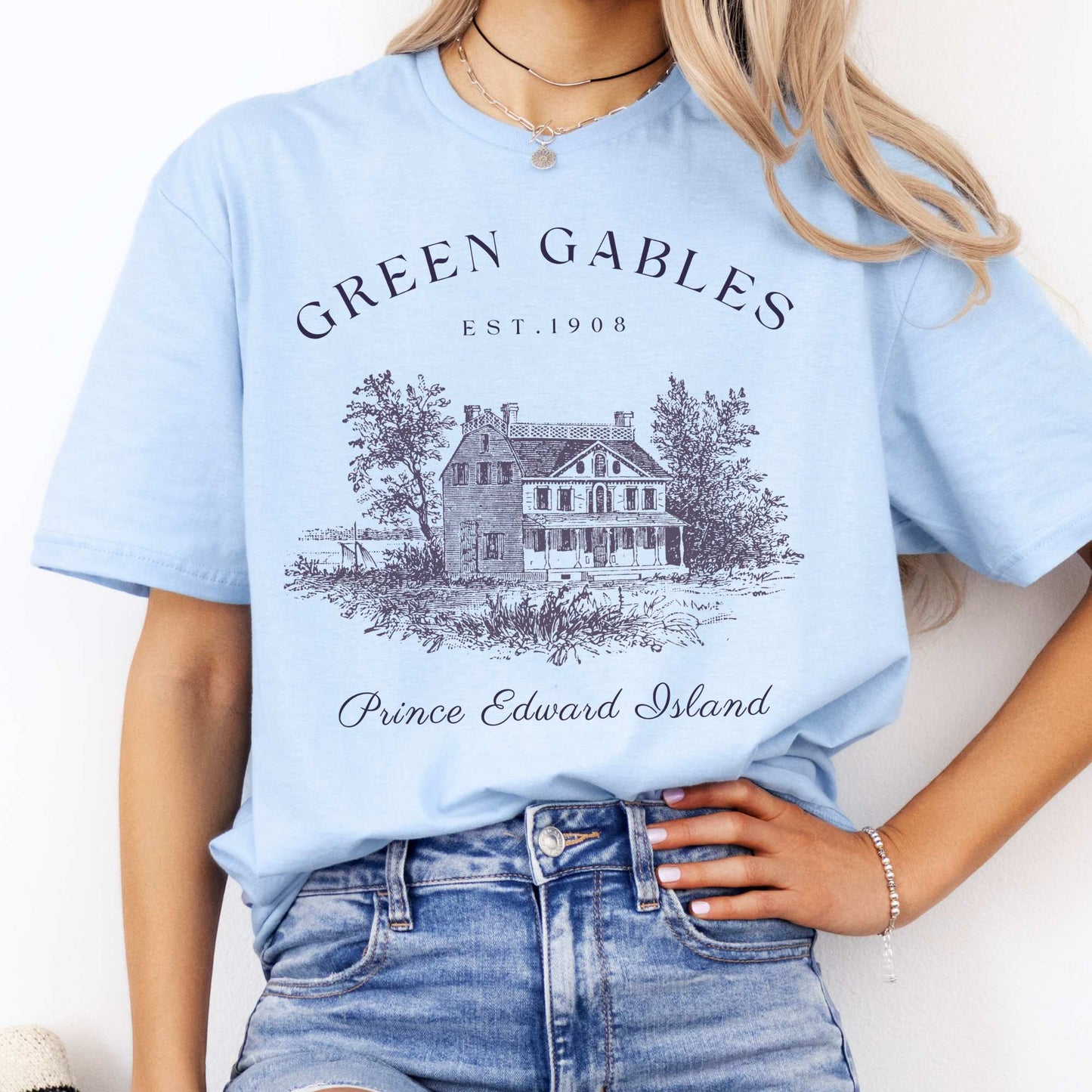 Anne of Green Gables Prince Edward Island T-Shirt Light Blue / S T-Shirt The Mystic Eden Bookish Book Lovers