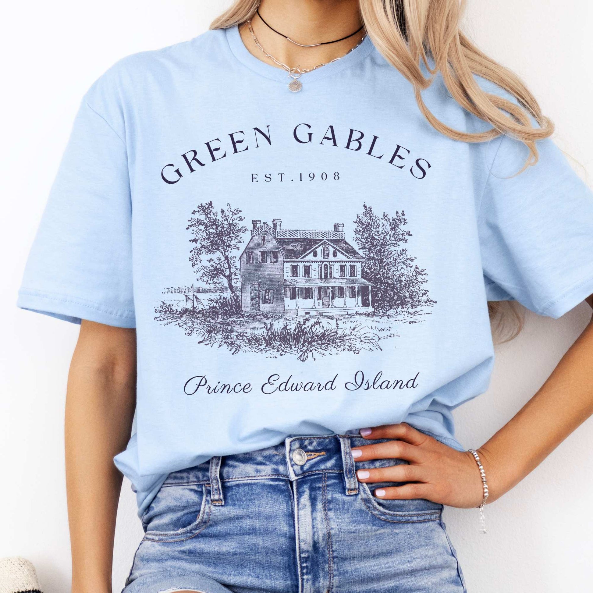 Anne of Green Gables Prince Edward Island T-Shirt Light Blue / S T-Shirt The Mystic Eden Bookish Book Lovers