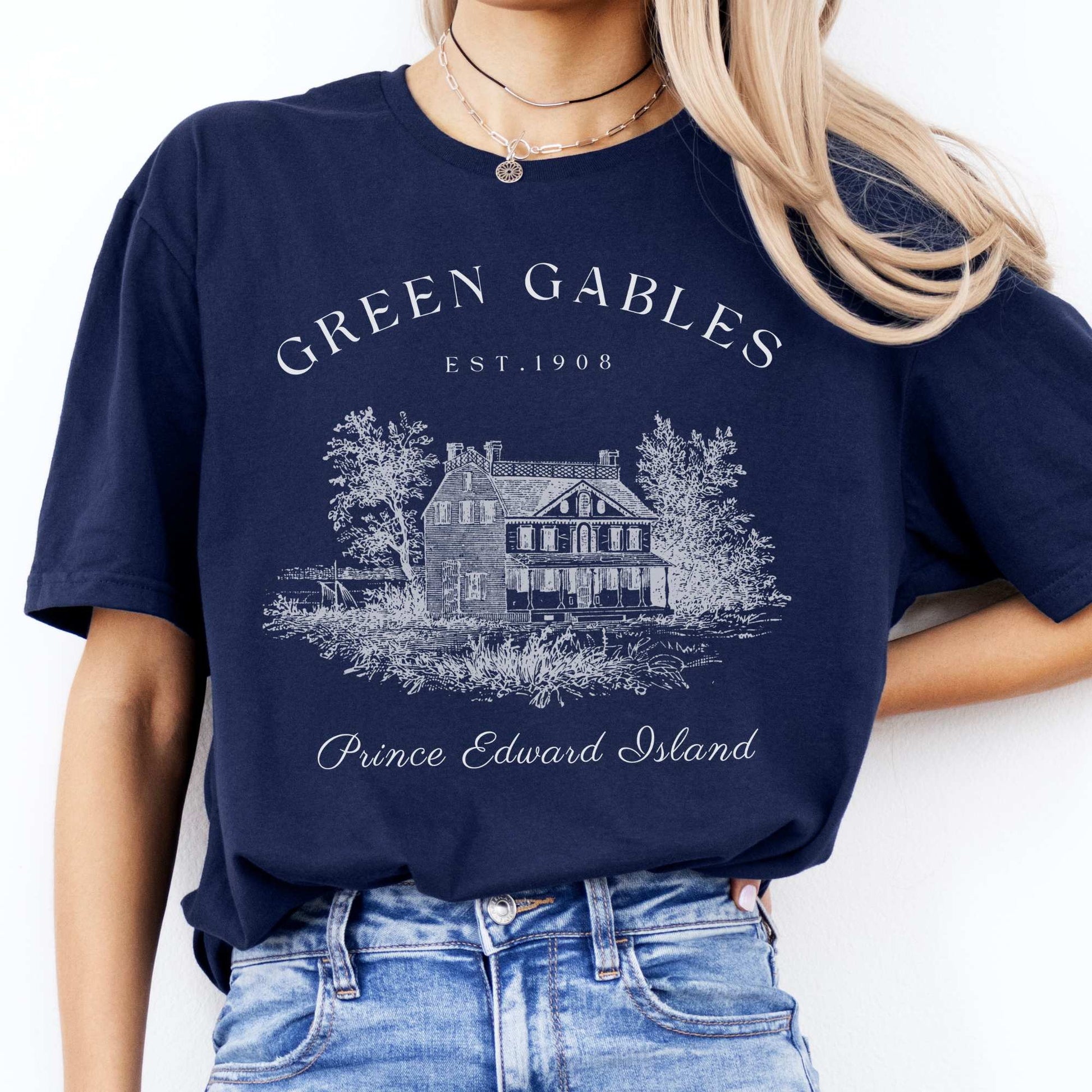 Anne of Green Gables Prince Edward Island T-Shirt Navy / S T-Shirt The Mystic Eden Bookish Book Lovers
