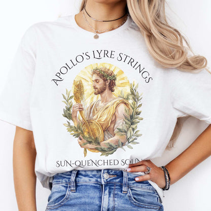 Apollo's Lyre Strings Shirt White / S T-Shirt The Mystic Eden Bookish Book Lovers