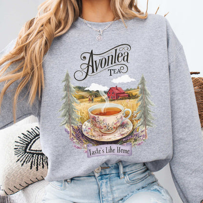 Avonlea Tea Anne of Green Gables Sweatshirt Sport Grey / S Sweatshirt The Mystic Eden Bookish Book Lovers