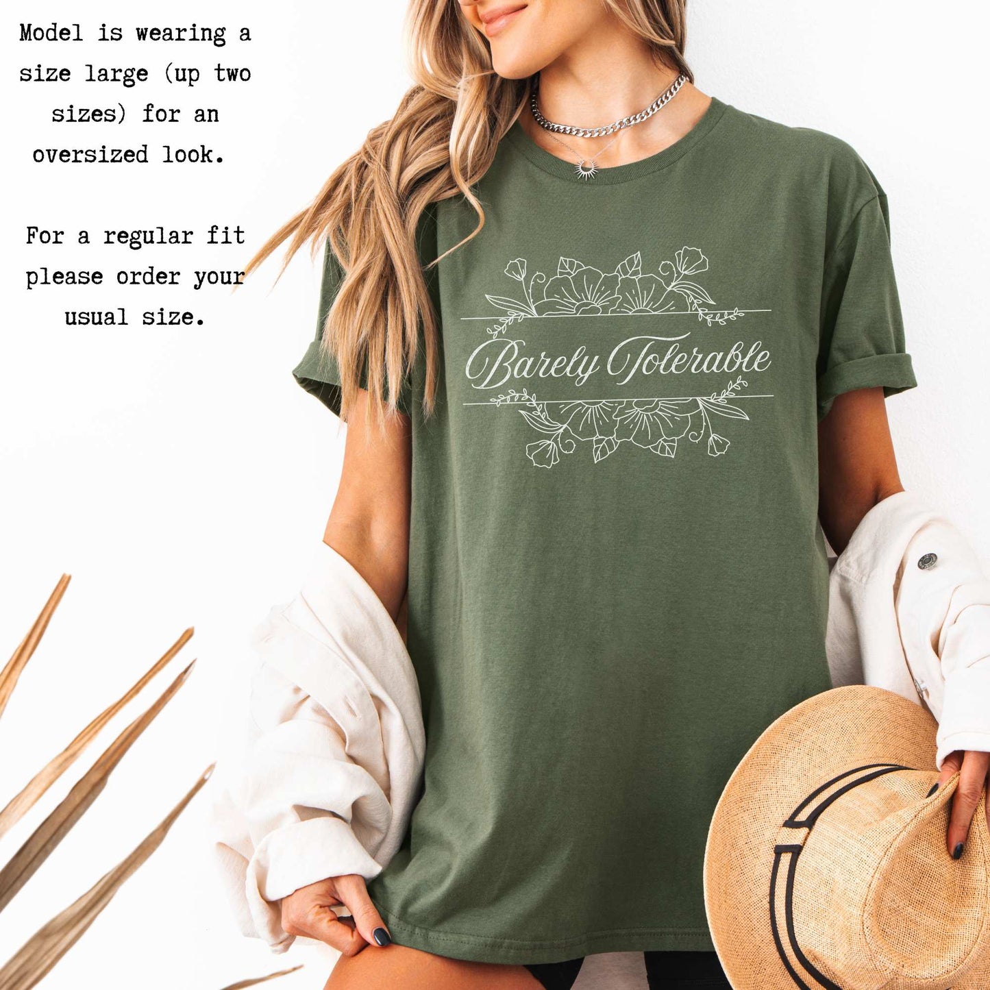 Barely Tolerable Jane Austen Bookish Shirt T-Shirt The Mystic Eden Bookish Book Lovers