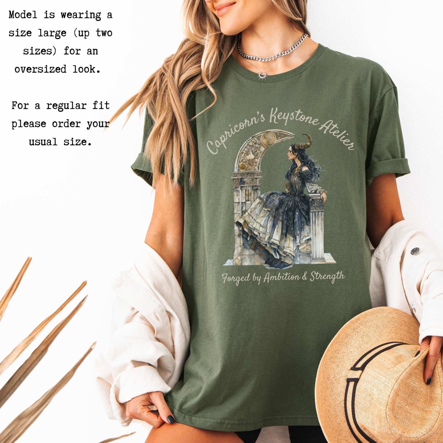 Capricorn's Keystone Ateliers Zodiac Shirt T-Shirt The Mystic Eden Bookish Book Lovers
