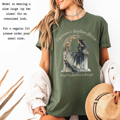Capricorn's Keystone Ateliers Zodiac Shirt T-Shirt The Mystic Eden Bookish Book Lovers
