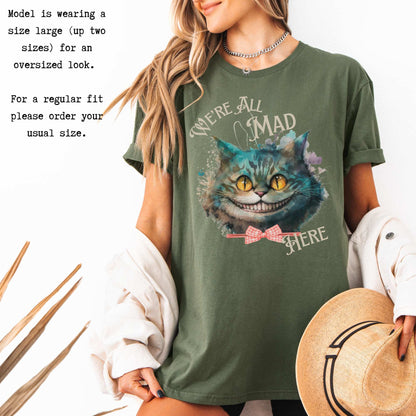 Cheshire Cat Alice in Wonderland T-Shirt T-Shirt The Mystic Eden Bookish Book Lovers