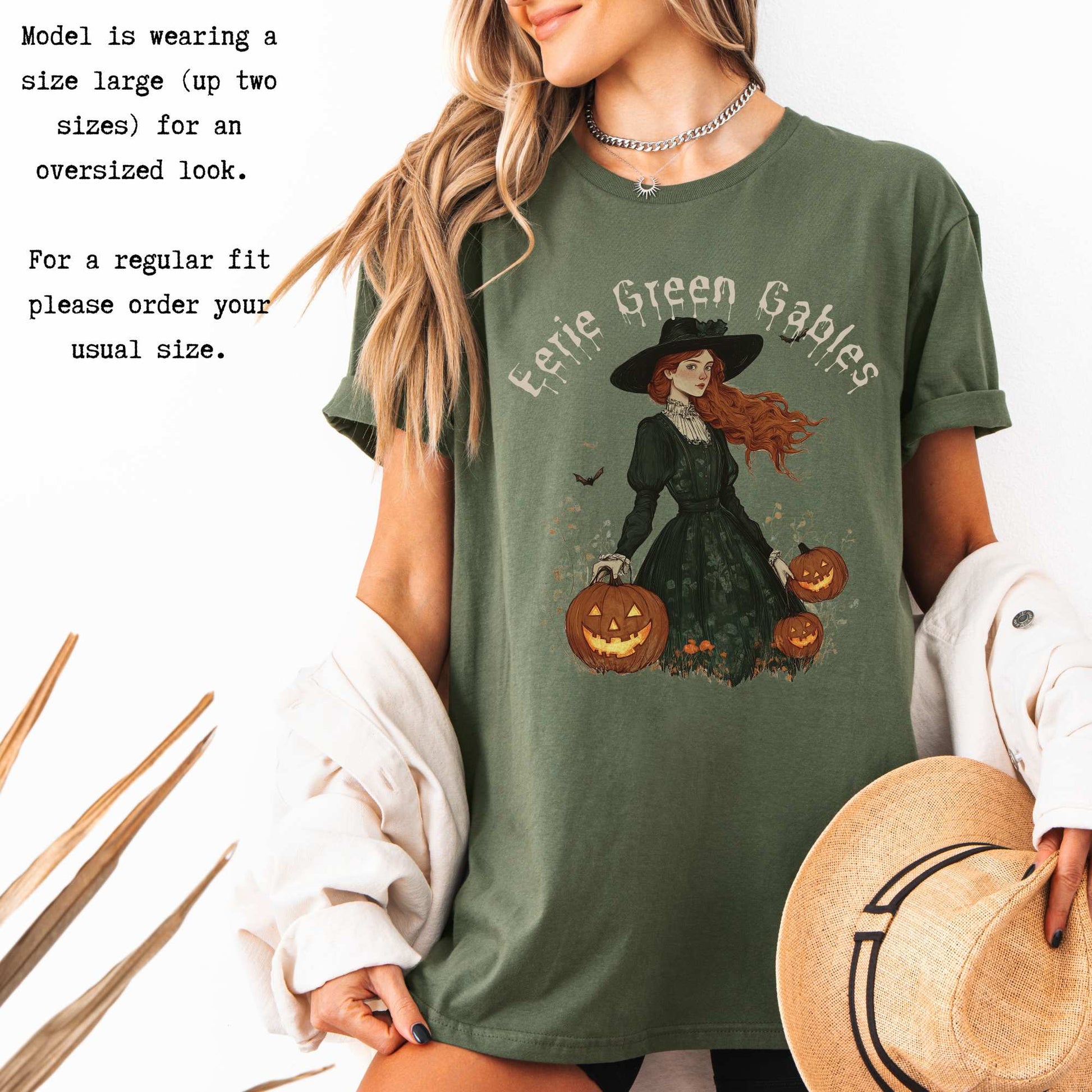 Eerie Green Gables Halloween Shirt T-Shirt The Mystic Eden Bookish Book Lovers