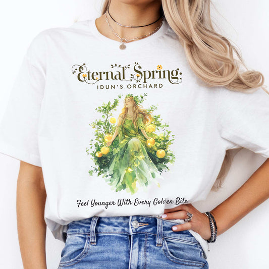 Eternal Spring Idun's Orchard Norse Goddess Shirt White / S T-Shirt The Mystic Eden Bookish Book Lovers
