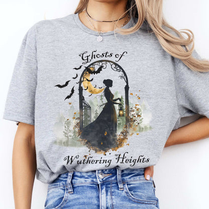 Ghosts of Wuthering Heights Halloween Shirt Sport Grey / S T-Shirt The Mystic Eden Bookish Book Lovers