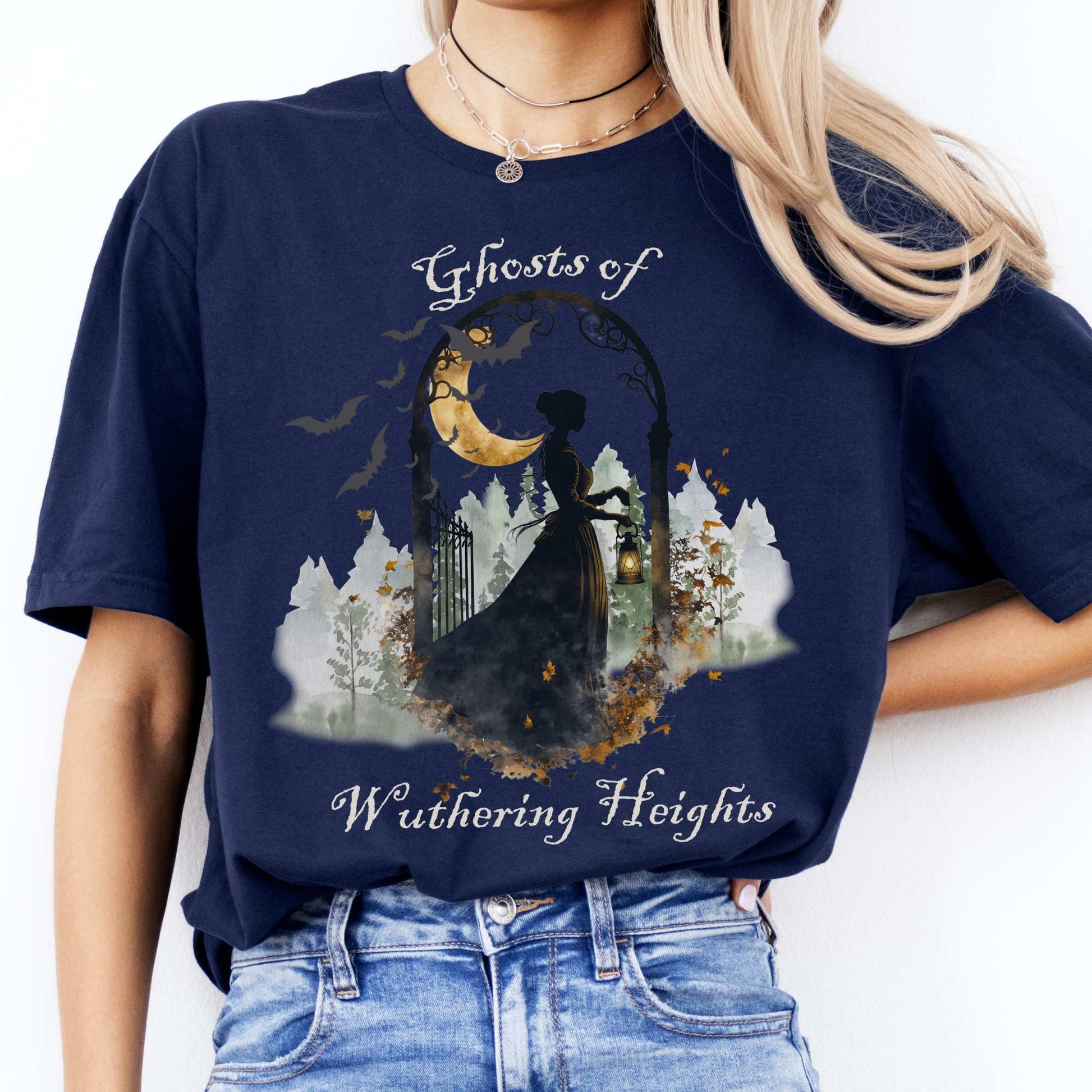 Ghosts of Wuthering Heights Halloween Shirt T-Shirt The Mystic Eden Bookish Book Lovers