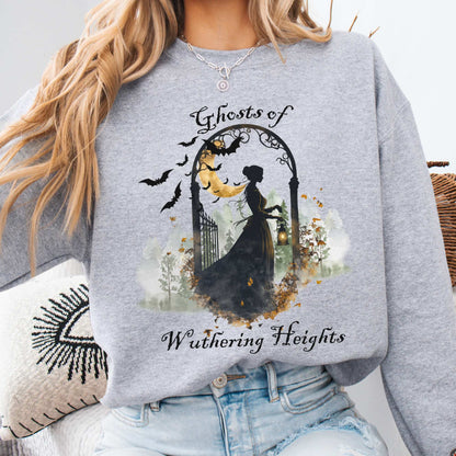 Ghosts of Wuthering Heights Halloween Sweatshirt Sport Grey / S Sweatshirt The Mystic Eden Bookish Book Lovers
