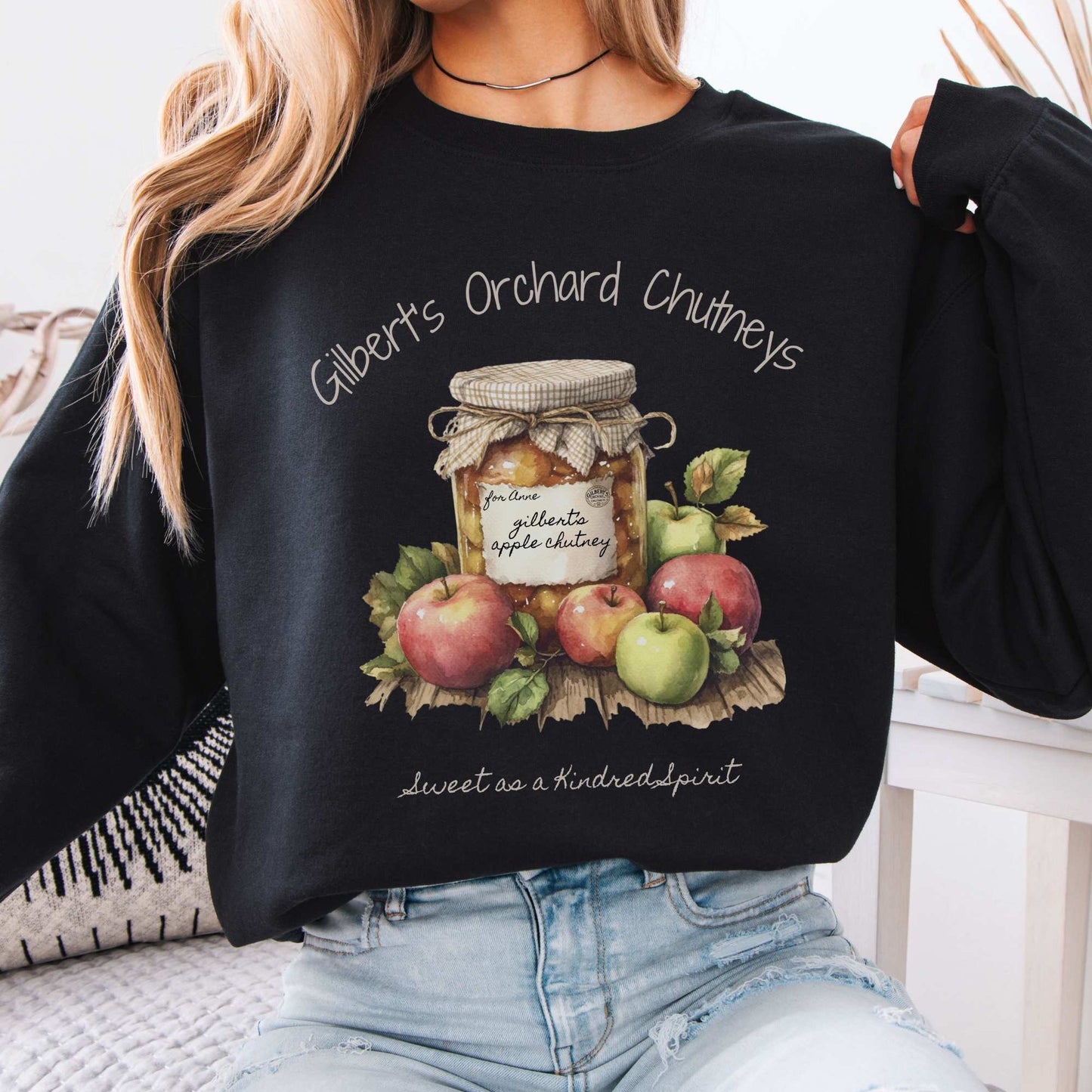 Gilbert's Orchard Chutneys Sweatshirt Black / S Sweatshirt The Mystic Eden Bookish Book Lovers