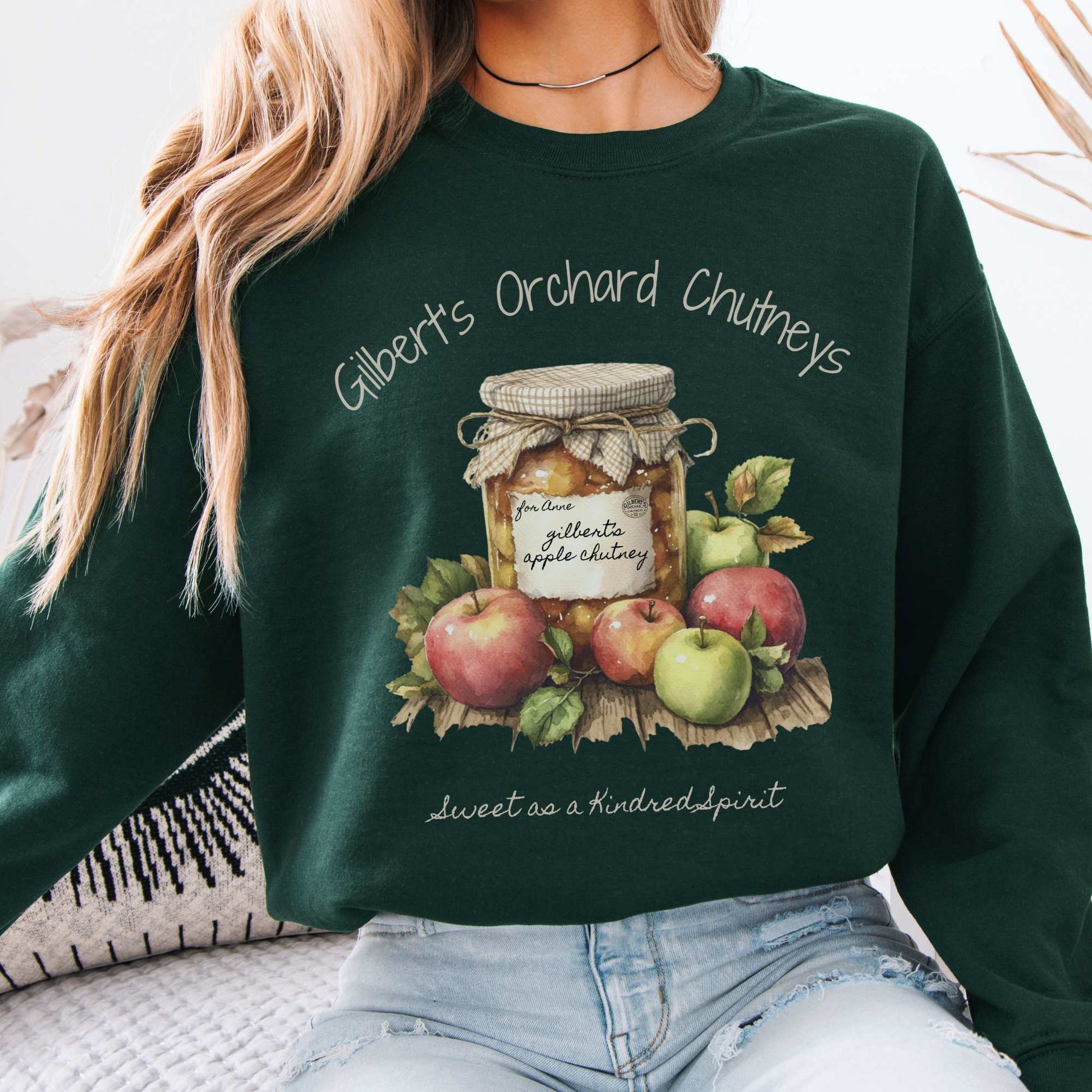 Gilbert's Orchard Chutneys Sweatshirt Forest Green / S Sweatshirt The Mystic Eden Bookish Book Lovers