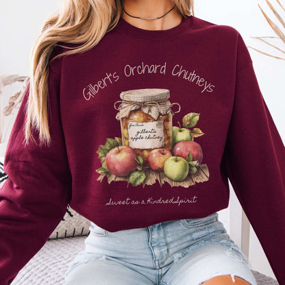 Gilbert's Orchard Chutneys Sweatshirt Maroon / S Sweatshirt The Mystic Eden Bookish Book Lovers