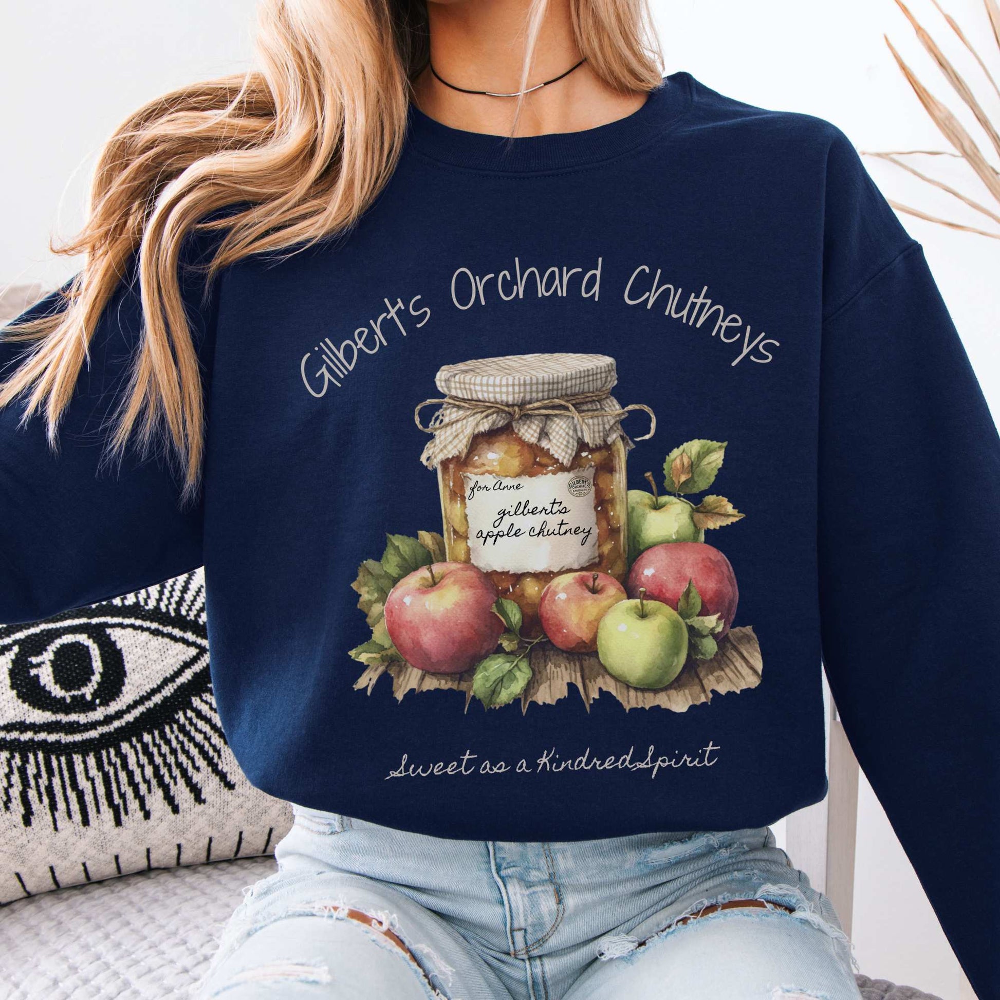 Gilbert's Orchard Chutneys Sweatshirt Navy / S Sweatshirt The Mystic Eden Bookish Book Lovers