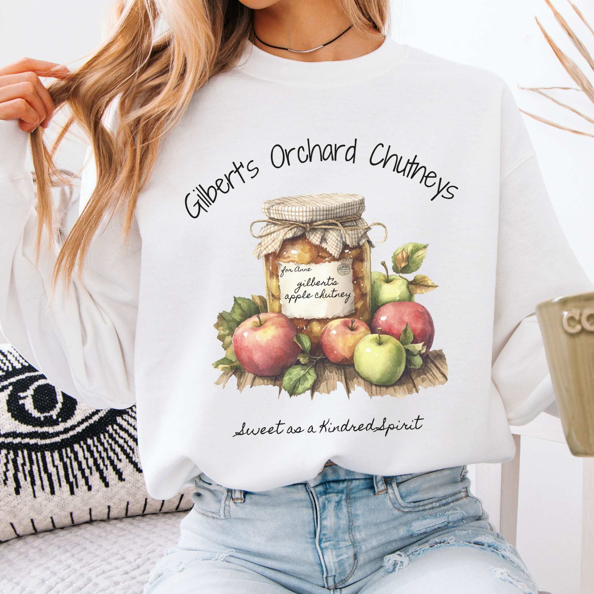 Gilbert's Orchard Chutneys Sweatshirt White / S Sweatshirt The Mystic Eden Bookish Book Lovers