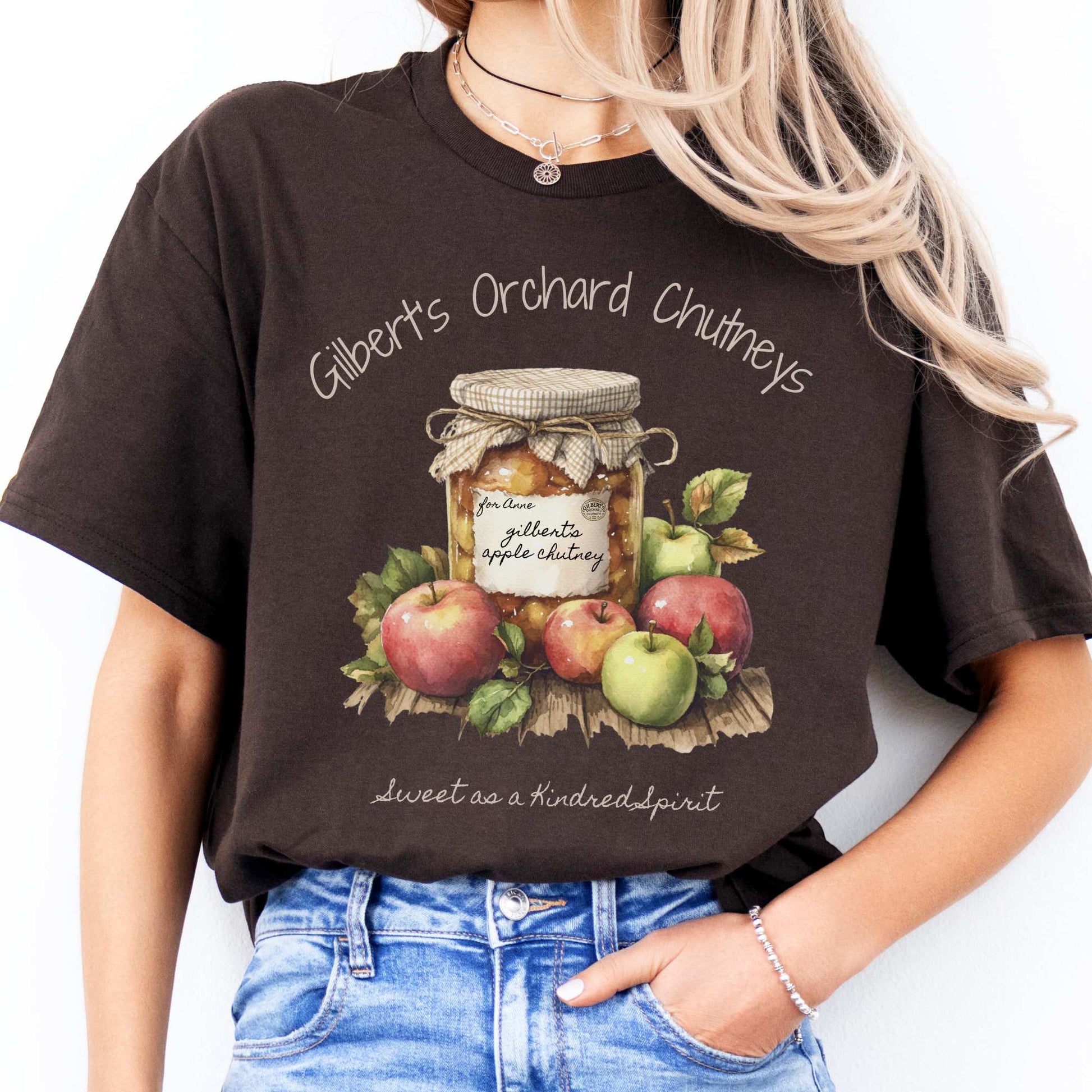 Gilbert's Orchard Chutneys Tee Dark Chocolate / S T-Shirt The Mystic Eden Bookish Book Lovers