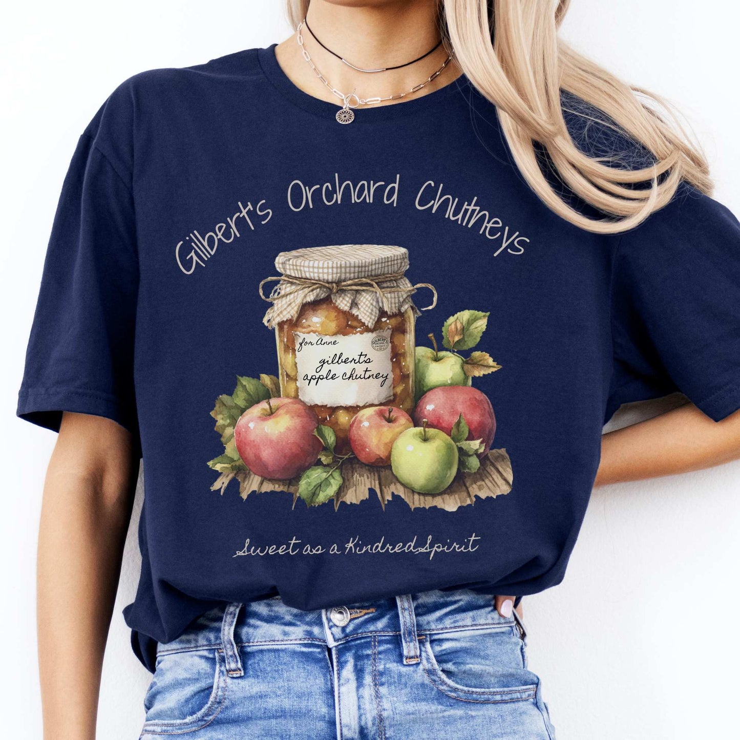 Gilbert's Orchard Chutneys Tee Navy / S T-Shirt The Mystic Eden Bookish Book Lovers