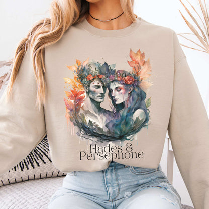 Hades & Persephone Greek Mythology sweatshirt Sand / S Sweatshirt The Mystic Eden Bookish Book Lovers