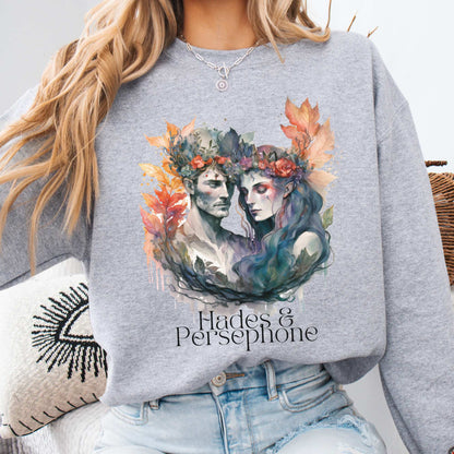 Hades & Persephone Greek Mythology sweatshirt Sport Grey / S Sweatshirt The Mystic Eden Bookish Book Lovers