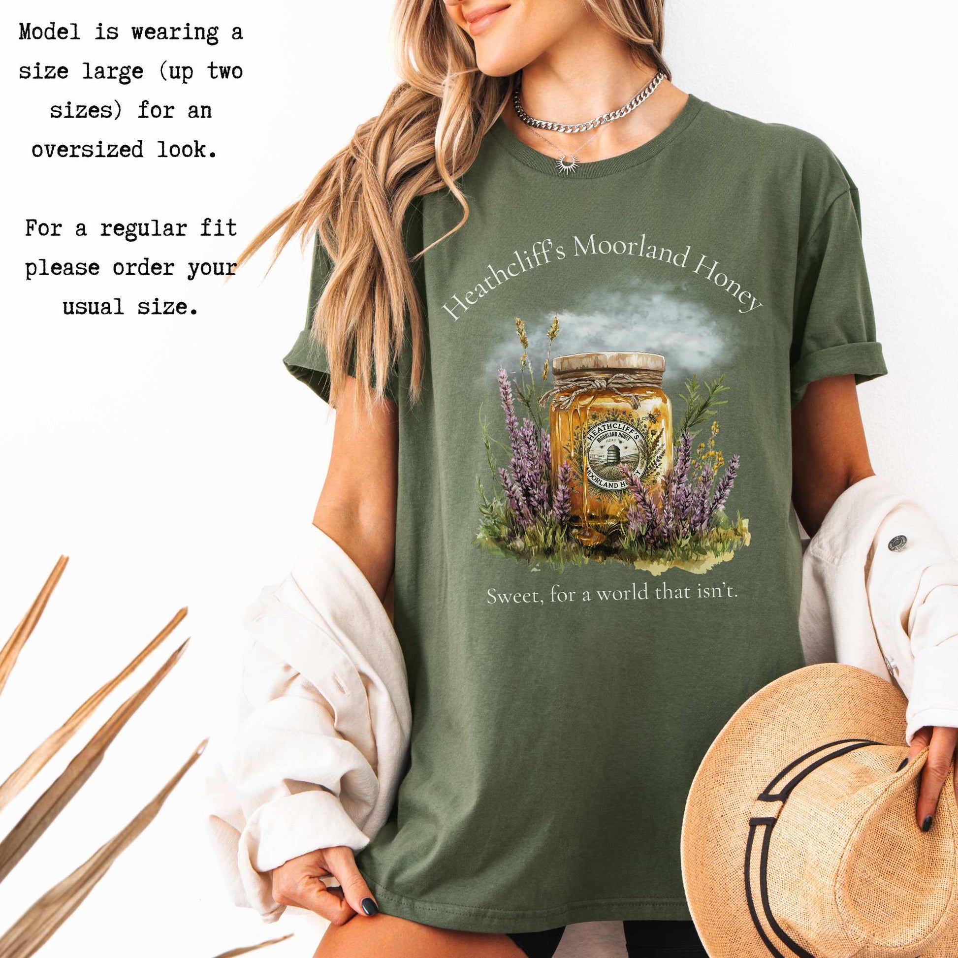 Heathcliff's Moorland Honey Tee T-Shirt The Mystic Eden Bookish Book Lovers