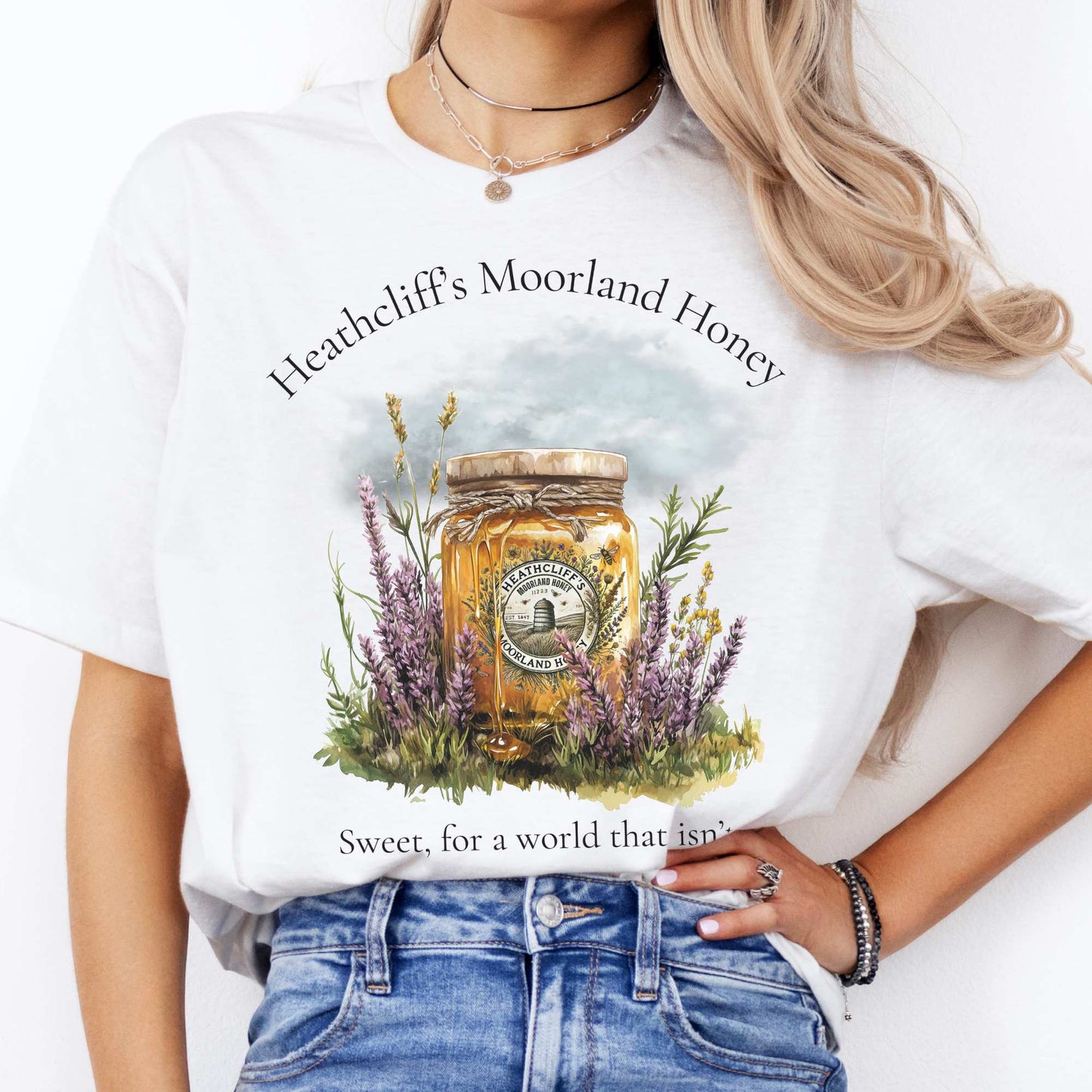 Heathcliff's Moorland Honey Tee White / S T-Shirt The Mystic Eden Bookish Book Lovers