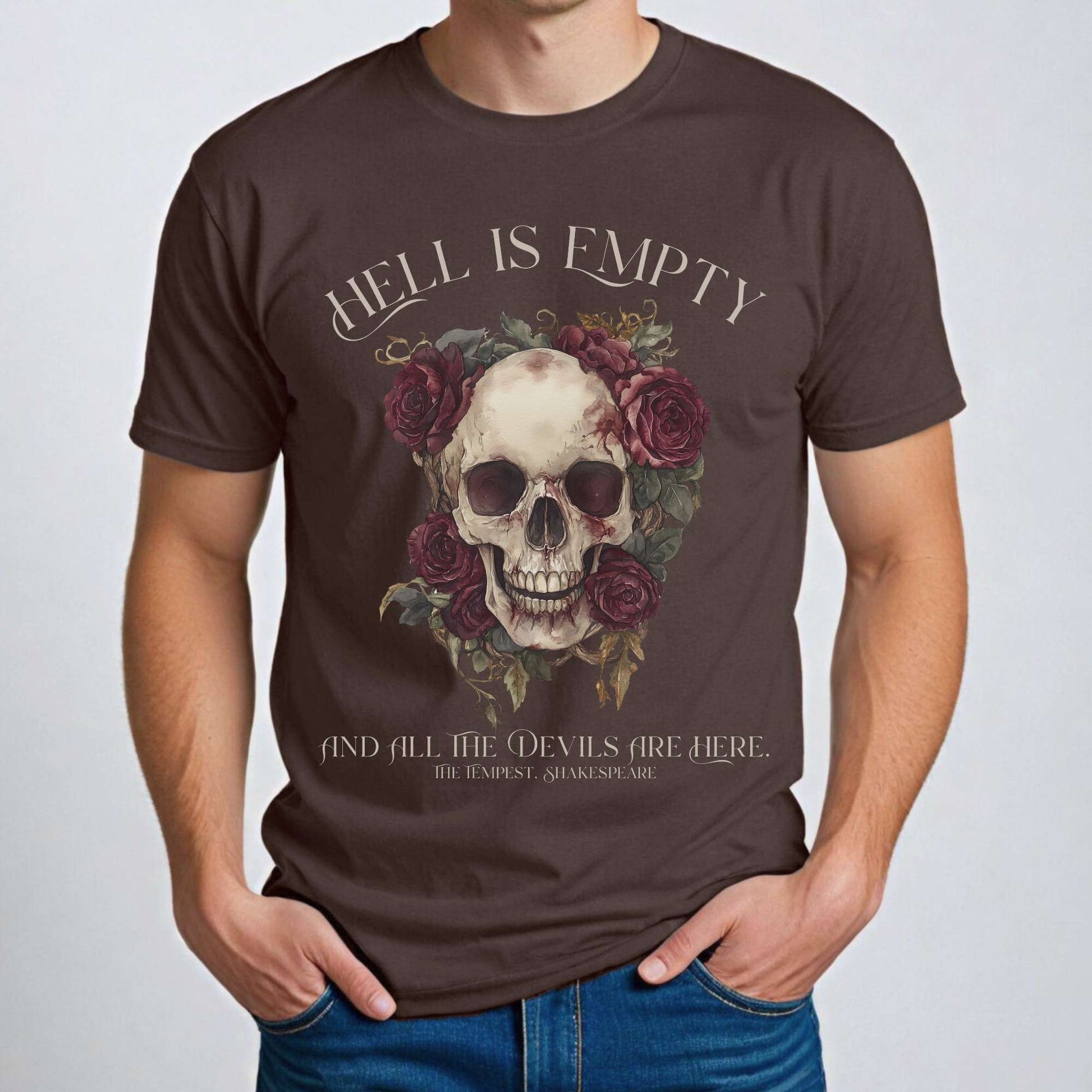 Hell Is Empty And All The Devils Are Here Shakespeare Shirt T-Shirt The Mystic Eden Bookish Book Lovers