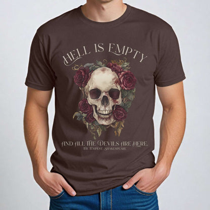 Hell Is Empty And All The Devils Are Here Shakespeare Shirt T-Shirt The Mystic Eden Bookish Book Lovers