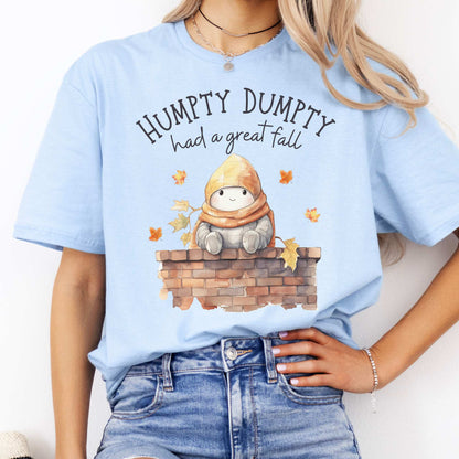 Humpty Dumpty Had a Great Fall Light Blue / S T-Shirt The Mystic Eden Bookish Book Lovers