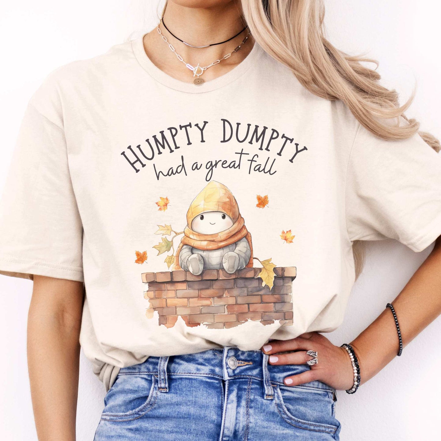 Humpty Dumpty Had a Great Fall Natural / S T-Shirt The Mystic Eden Bookish Book Lovers