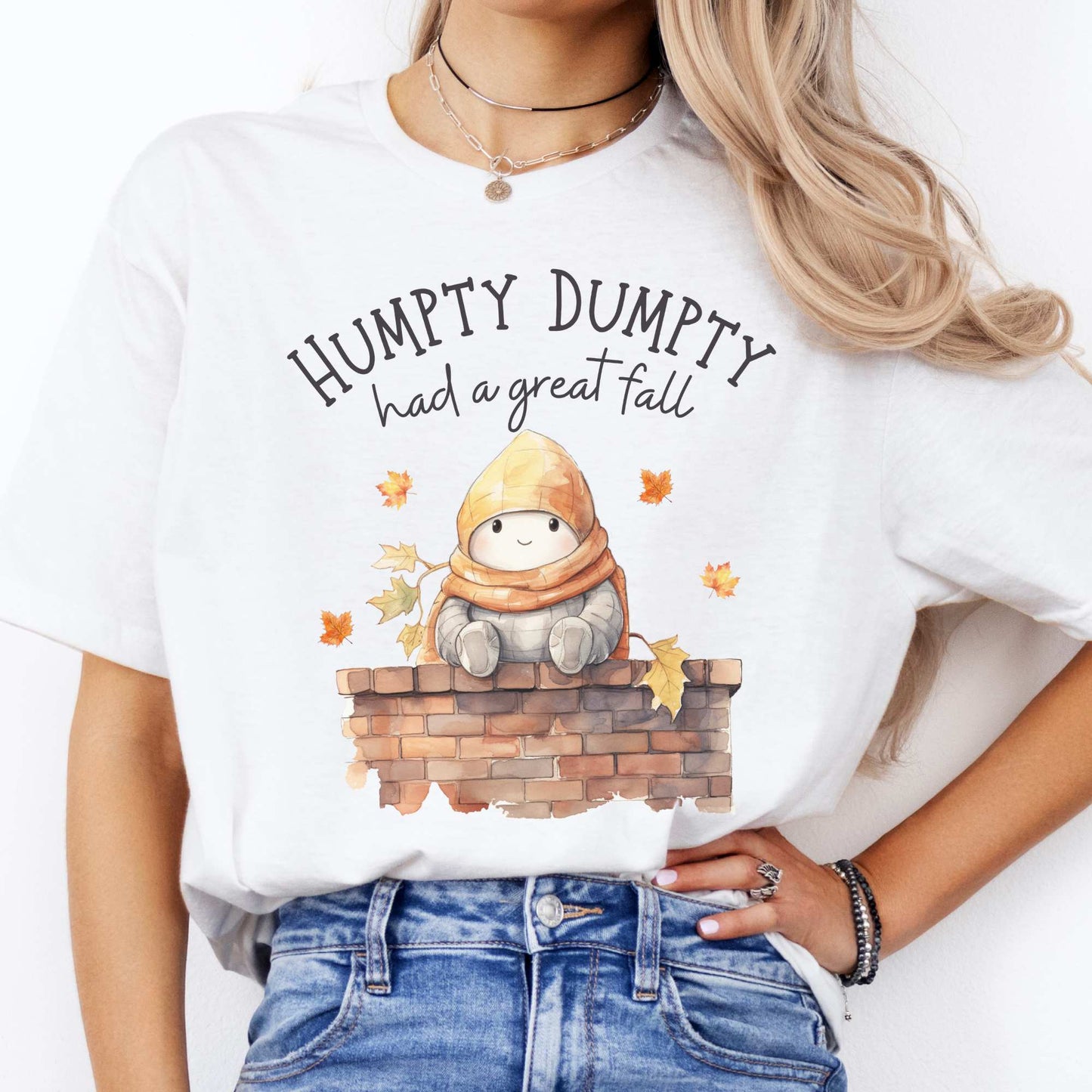 Humpty Dumpty Had a Great Fall White / S T-Shirt The Mystic Eden Bookish Book Lovers