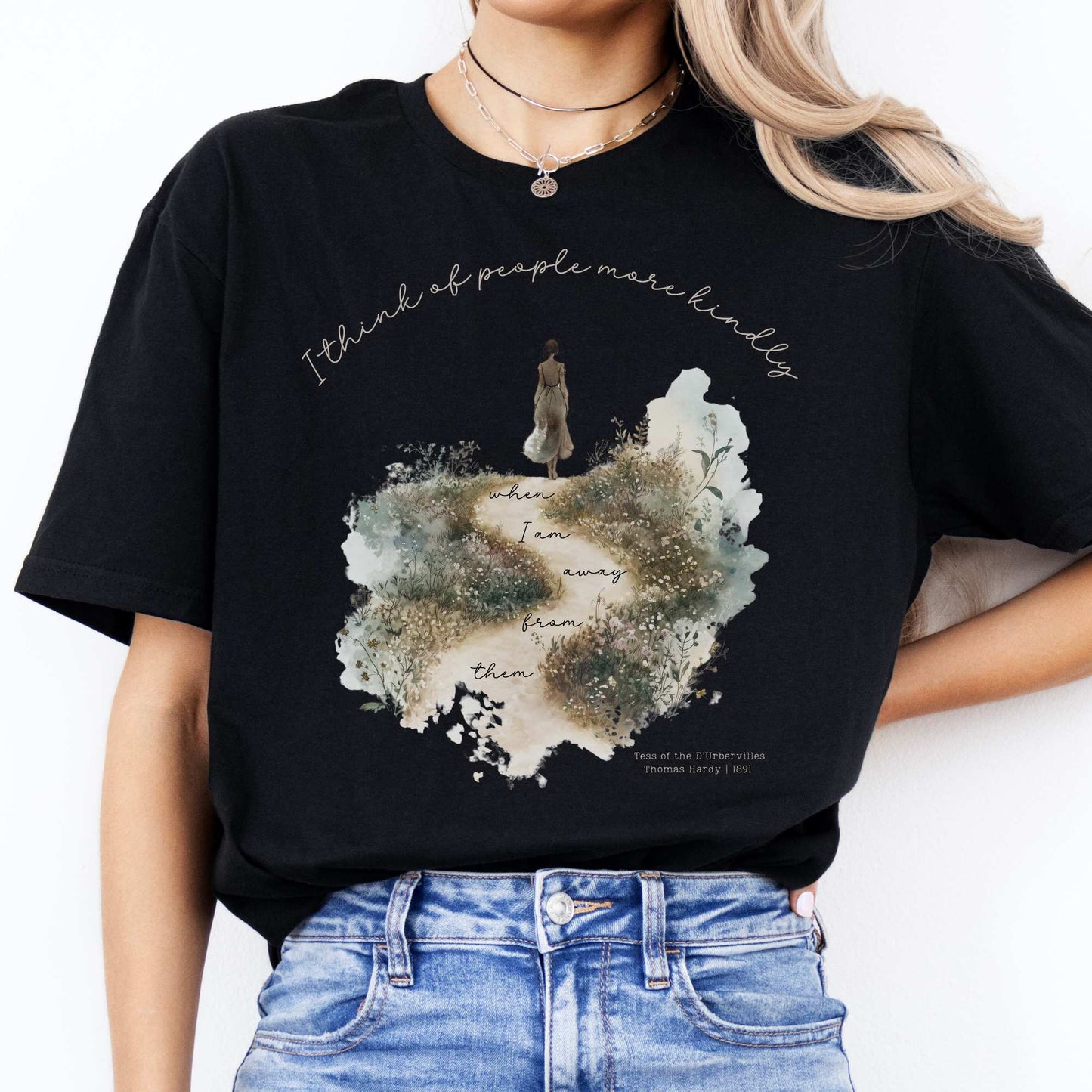 I Think Of People More Kindly When I am Away From them - Tess of the D'Urbervilles Shirt Black / S T-Shirt The Mystic Eden Bookish Book Lovers