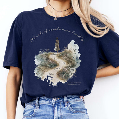 I Think Of People More Kindly When I am Away From them - Tess of the D'Urbervilles Shirt Navy / S T-Shirt The Mystic Eden Bookish Book Lovers