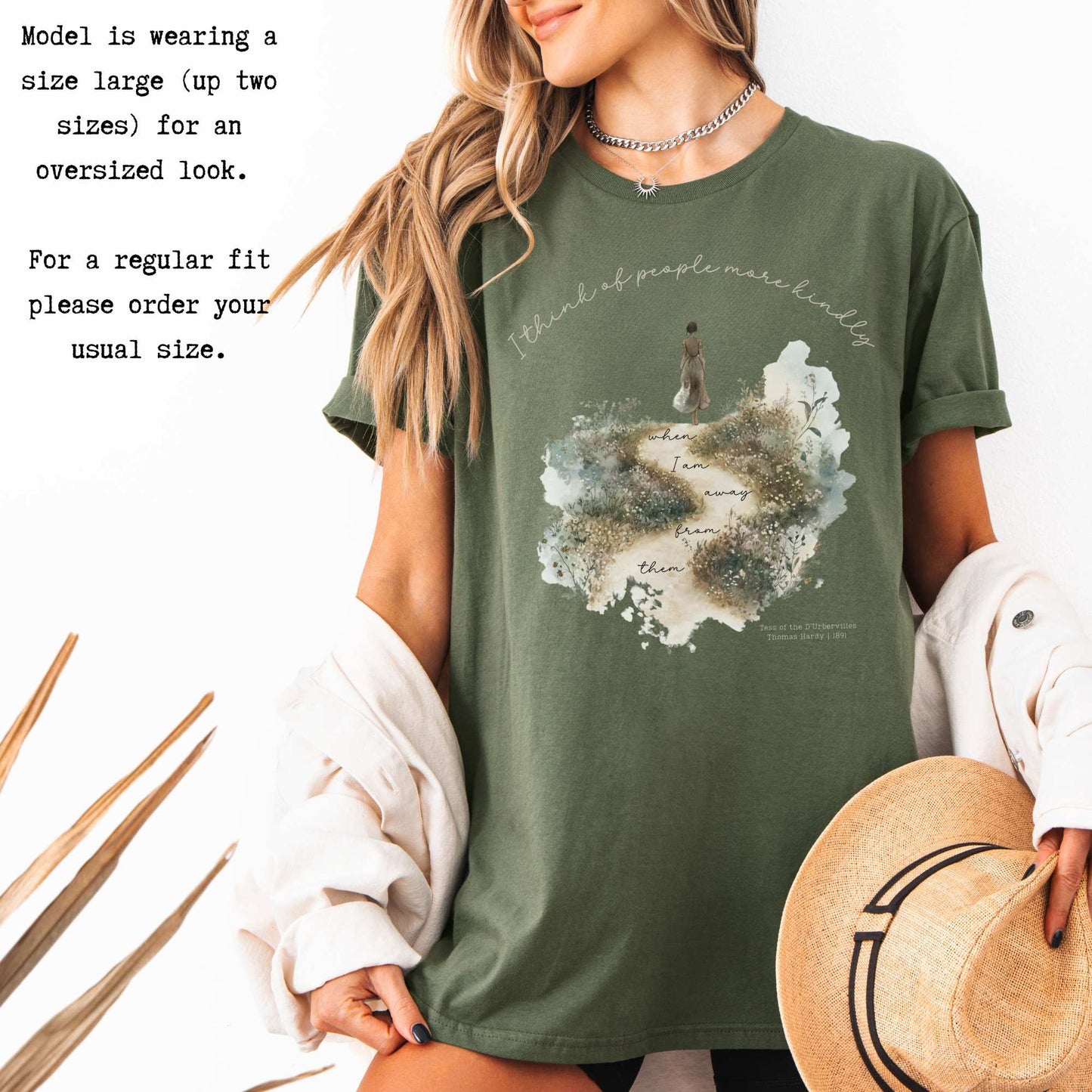 I Think Of People More Kindly When I am Away From them - Tess of the D'Urbervilles Shirt T-Shirt The Mystic Eden Bookish Book Lovers