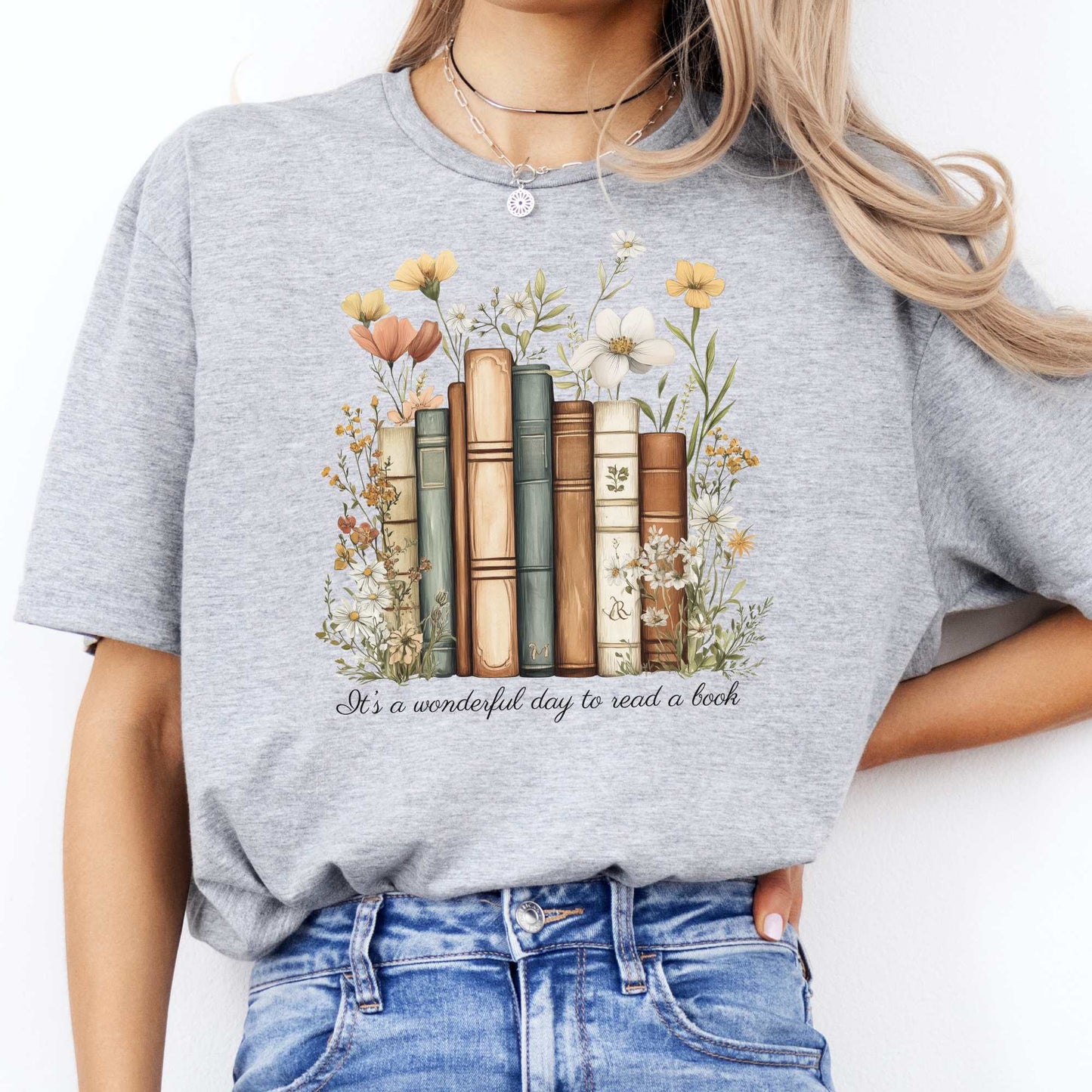 It's A Wonderful Day To Read A Book Shirt Sport Grey / S T-Shirt The Mystic Eden Bookish Book Lovers