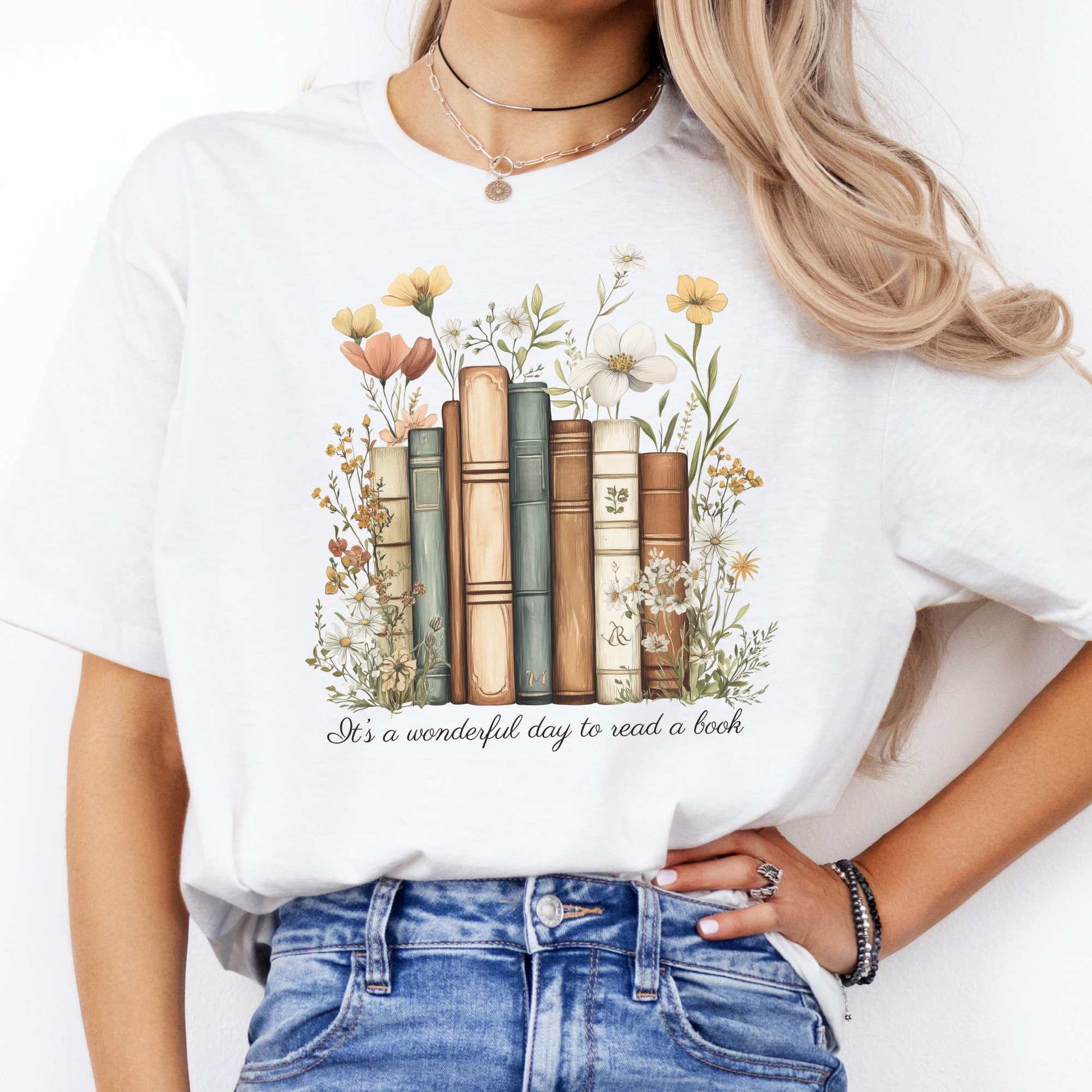 It's A Wonderful Day To Read A Book Shirt White / S T-Shirt The Mystic Eden Bookish Book Lovers